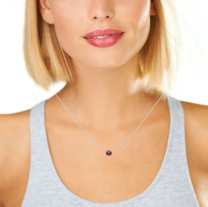 Round Tourmaline 14KWG Necklace Tour. 1.46CTW