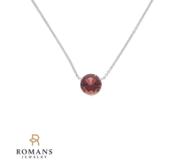 Round Tourmaline 14KWG Necklace Tour. 1.46CTW