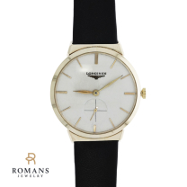 Longines Watch 14K Yellow Gold 17J 1950s