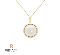 Mabe Pearl Pendant 14KY