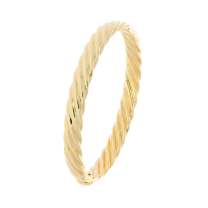 Twisted Bangle Bracelet 14K Yellow Gold 16.8g