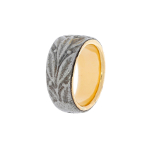 Vintage Metal Rustic Ring 14K Yellow Gold 1915