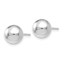 Leslie's 14K White Gold Polished 8mm Ball Post Earrings