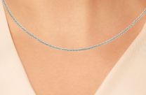 Wheat Chain 14K White Gold 18