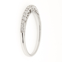 14K Filigree Diamond Band