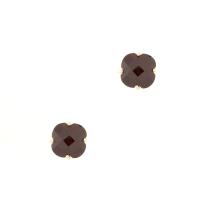 14K Garnet Stud Earrings