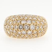 Pave Diamond Dome Ring 1.50CTW 14KY