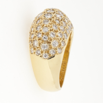 Pave Diamond Dome Ring 1.50CTW 14KY