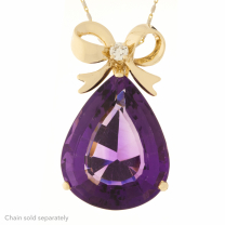 Amethyst Diamond 47CT 14K Yellow Gold