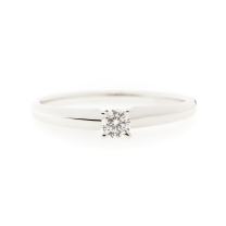 14K Solitaire Diamond Ring