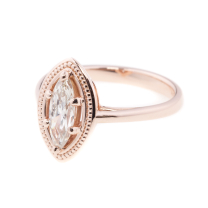 Marquise Diamond.73 CT Engagement Ring Rose Gold