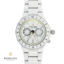 Anne Klein Ceramic Date & Day Ladies Watch
