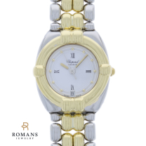 Chopard Geneve Watch GSTAAD Ladies 18K Yellow Gold and Stainless Steel Quartz