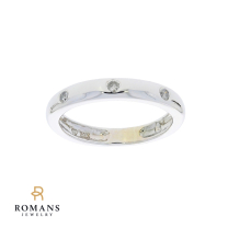 Wedding Diamond Band 14K White Gold