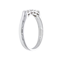 Diamond 14K White Gold Wedding Band 0.32CT