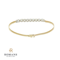 Diamond Bracelet 14K Two Tone 1ctw 