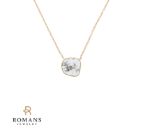 Salt Pepper Diamond Necklace 14K S&P .67CTW