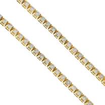 Champagne Diamond Tennis Bracelet 14K Yellow Gold 7.70CTW