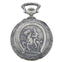 1906 Doxa Anti-Magnetique Motif Pocket Watch Silver Toned