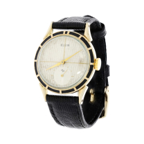 Elgin Watch Cross Hair Dial Gold Plated Steel Cal. 712