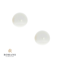 Freshwater Pearl Earring 14K White Gold 7MM