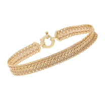 Mesh Bracelet 14K Yellow Gold