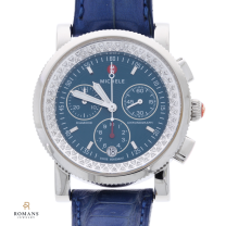 Michele Diamond Watch Chronograph Ladies Stainless Steel MW01C01D9945