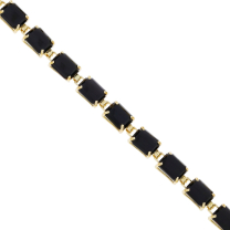 Onyx Bracelet 14K Yellow Gold 