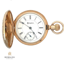 Hampden Hunter Pocket Watch Gold Filled 1888's