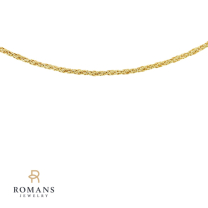 1.5mm Rope Chain 14K Yellow Gold 18"