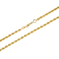 2.8mm Rope Chain 14K Yellow Gold 18