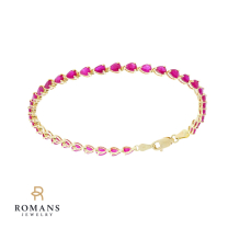 Ruby Bracelet 14K Yellow Gold 4.45CTW