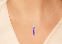 Amethyst Diamond Pendant 14K White Gold 2.83CTW