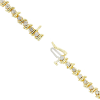 Diamond Tennis Bracelet 14K Yellow Gold 1.90ctw 