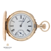 Waltham Pocket Watch 14K Solid Rose Gold Hunting Case