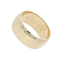 Wedding Band 9MM 14K Yellow Gold