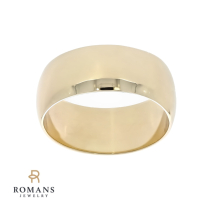 Wedding Band 9MM 14K Yellow Gold