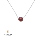 Round Tourmaline 14KWG Necklace Tour. 1.46CTW
