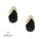 Onyx Earrings 14K Yellow Gold