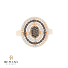 Oval CZ Ring 14K Rose Gold