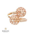 Filigree Sphere Ring 14K Rose Gold