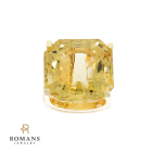 Citrine 30 CT Ring 14K Yellow Gold