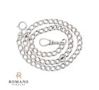 Sterling Silver Pocket Watch Link Chain 1880s