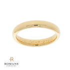 Half Round Band 18K Yellow Gold 3mm