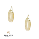 18K Yellow Gold Hoop Earrings 