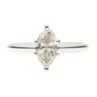 14K Marquise Diamond Solitaire