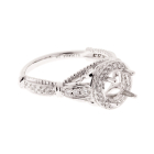 14K Halo Diamond Setting