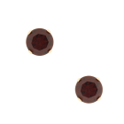 14K Garnet Stud Earrings