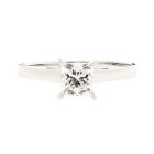 18K Solitaire Diamond Ring