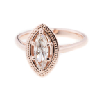 Marquise Diamond.73 CT Engagement Ring Rose Gold